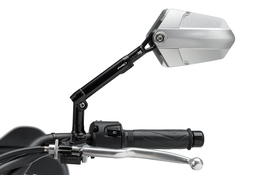 HARLEY-DAVIDSON SPORTSTER S RH 1250 S [2025] - PUIG Explorer -taustapeili vasen | Musta / anodisoitu alumiini | PUIG 014ND