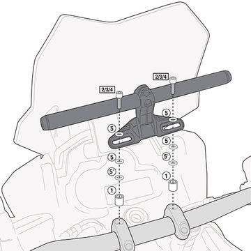 KTM Super Duke 990 [GIVI] - Montagekit für Smart Bar oder Smart Mount
