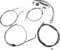 Harley Davidson Flhr [LA CHOPPERS] - Standard Midnight Braided Ohjaustanko / Jarruletkusarja