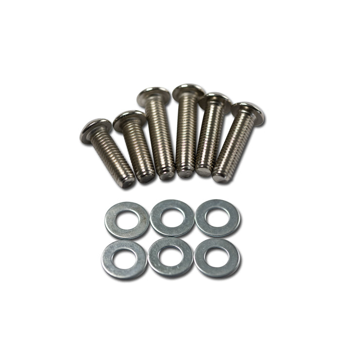 Scheinwerfer-Schrauben-Set – 12-teilig, je 2 x M8 x 25/30/35 mm + U-Scheibe, chrom