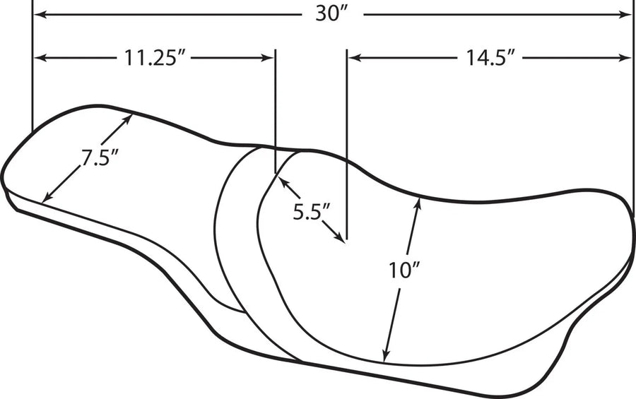 harley davidson flhr [DRAG SPECIALTIES] – Predator 2-Up Sitz