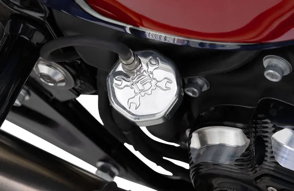 Harley-Davidson FLHCS 1923 Softail Heritage Classic Solo 117 [2026] - Ilmastoitu mittatikku - Viimeistely: hopea - Kuva 7