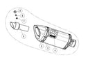 Yamaha XSR 700 [AKRAPOVIC] – Replacement silencer