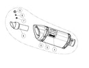 Yamaha XSR 700 [AKRAPOVIC] – Replacement silencer