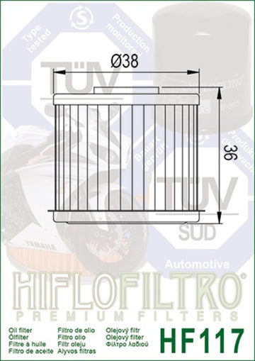 Honda NT 1100 SC76 [Hiflofiltro] - Öljysuodatin - 0