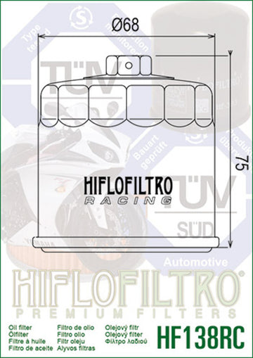 Suzuki GSXR 1100 [Hiflofiltro] - Öljysuodatin - 0