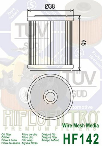 Yamaha YFM 350 Warrior [Hiflofiltro] - Öljysuodatin - 0