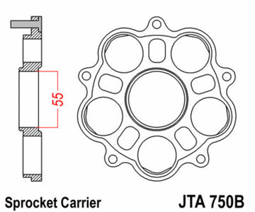 Ducati Hypermotard 796 [JT SPROKETS] - Takaratasteline - 5 hiljaista lohkoa Ducati