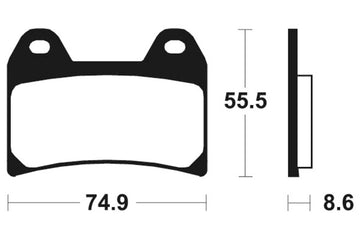 Moto Guzzi Breva 750 [TECNIUM] - Ammattimaiset kilpa-sintratut metallijarrupalat - MSR206