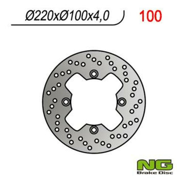 Kawasaki Er 6 F [NG BRAKE DISC] - pyöreä jäykkä jarrulevy