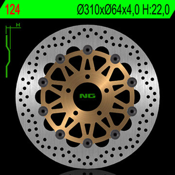 Suzuki Gsx-R [NG BRAKE DISC] - pyöreä kelluva jarrulevy