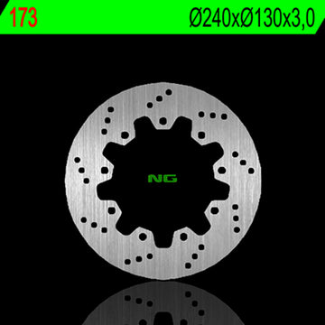 Kawasaki Klr 250 [NG BRAKE DISC] - pyöreä jäykkä jarrulevy