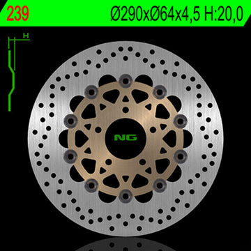 Suzuki Gsx 600 [NG BRAKE DISC] - pyöreä kelluva jarrulevy