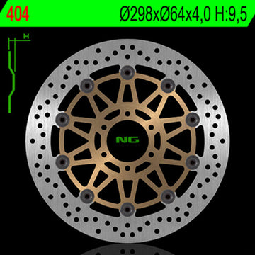 Yamaha Tdm [NG BRAKE DISC] - pyöreä kelluva jarrulevy