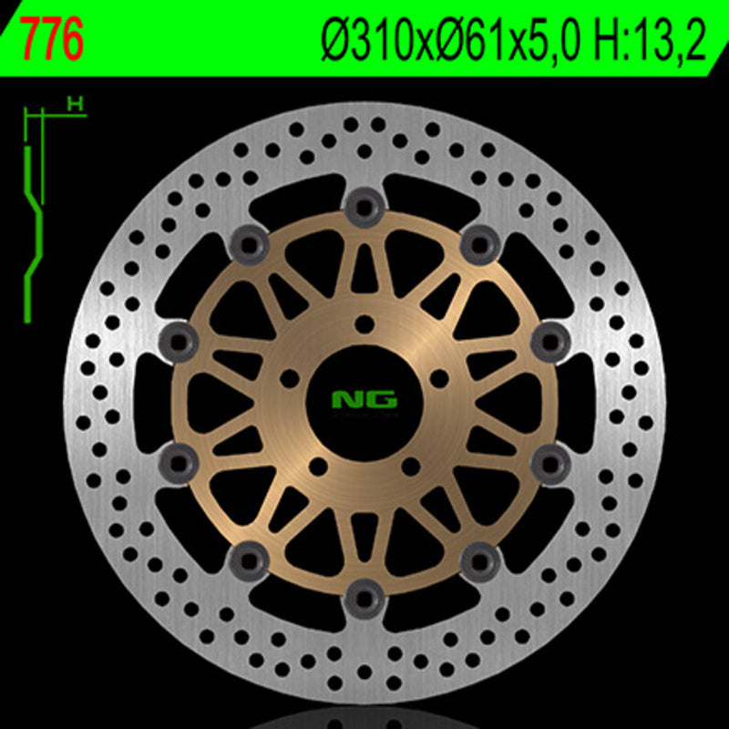 Kawasaki Zrx 1200 [NG BRAKE DISC] - Bremsscheibe schwimmend rund