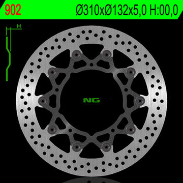 Yamaha Xt 1200 [NG BRAKE DISC] - round floating brake disc