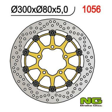 Kawasaki Er 6 F [NG BRAKE DISC] - pyöreä kelluva jarrulevy