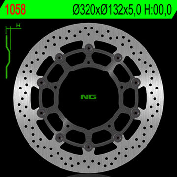Yamaha Yzf R6 [NG BRAKE DISC] - pyöreä kelluva jarrulevy