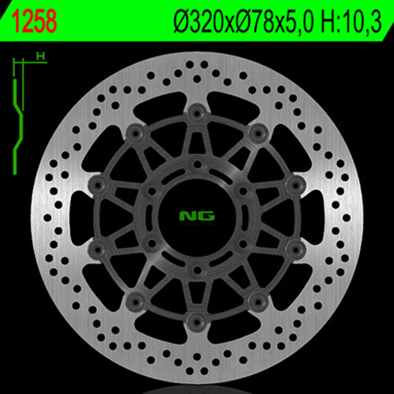 Triumph Sprint Rs [NG BRAKE DISC] - round floating brake disc