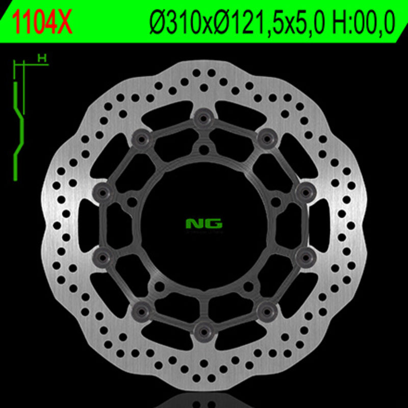 Suzuki Gsf 650 Bandit Abs [NG BRAKE DISC] - Bremsscheibe Wave schwimmend