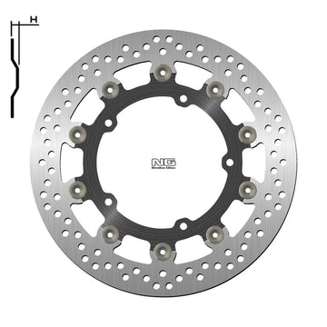 Yamaha Niken [NG BRAKE DISC] - pyöreä kelluva jarrulevy