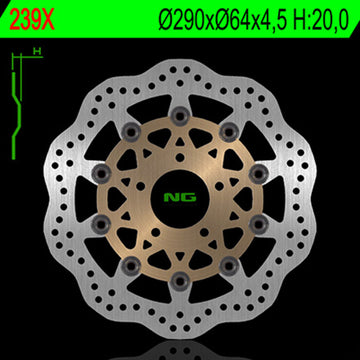Suzuki Gsx 600 [NG BRAKE DISC] - Wave kelluva jarrulevy