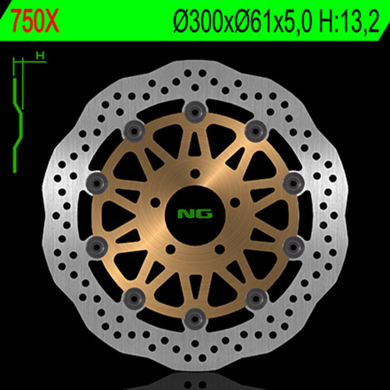 Kawasaki Zr [NG BRAKE DISC] - Bremsscheibe Wave schwimmend