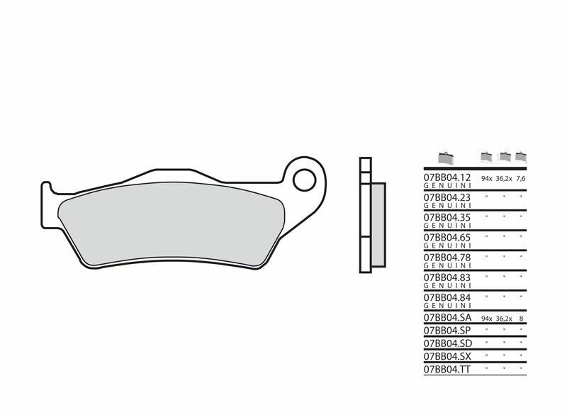 Husqvarna TE 610 [Brembo] - Jarrutyynyt