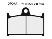 Triumph Sprint Rs [NISSIN] – Sintratut metallijarrupalat Street/Off-Road – 2P-253ST