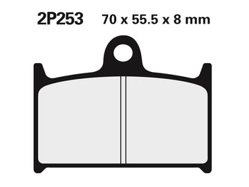 Triumph Sprint 1050 [NISSIN] – Sintratut metallijarrupalat Street/Off-Road – 2P-253ST