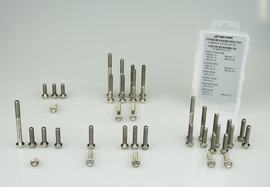 Yamaha YZ 450 F (CJ 18) [2014-2015] - Engine screw kit titanium 50 screws