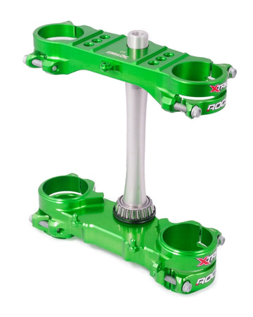 Kawasaki Kx 250 [XTRIG] - ROCS Tech kolminkertainen puristin, vihreä 23 mm offset