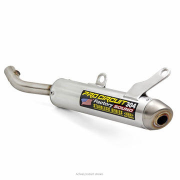Yamaha YZ 250 (CG 13) [2003] - 304 2-Takter-Schalldämpfer, gebürstetes Aluminium