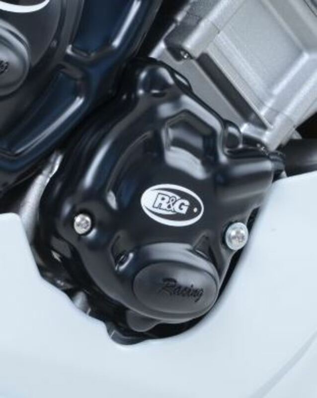 Yamaha YZF-R1 RN49 [2019] - Race Series Schwarz Rechts (Ölpumpe) Motorgehäusedeckelschutz Yamaha R1/R1M