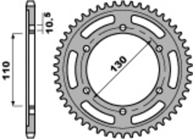 Suzuki V-Strom 800 DE DL800 [PBR] - Standard Kettenrad
