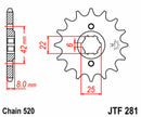 Honda XL 500 S [JT SPROCKETS] - Standard Stahlritzel vorne-2