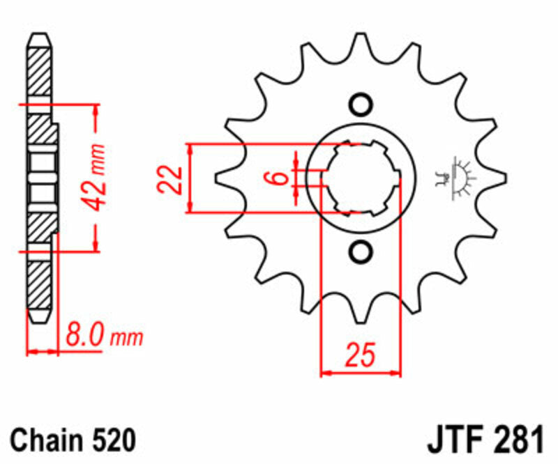 Honda XL 500 S [JT SPROCKETS] - Motorradritzel