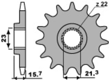 Yamaha TT 600 RE [PBR] - Standard Stahlritzel
