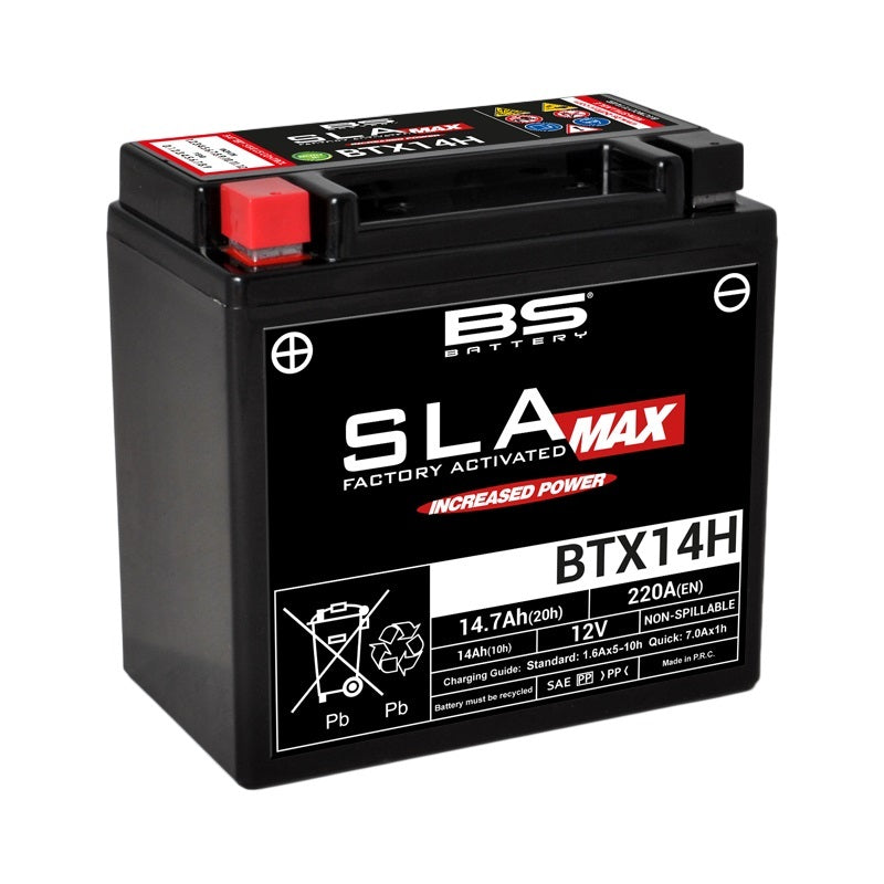 Bmw R 1250 [BS BATTERY] - SLA Max Wartungsfreie Batterie Werkseitig aktiviert - BTX14H