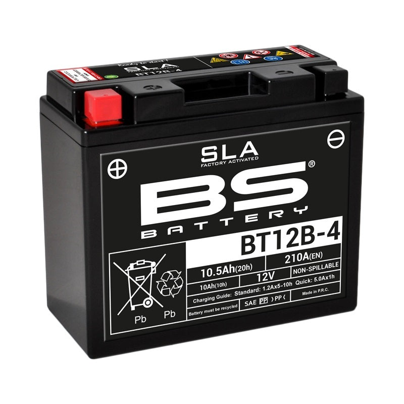 Ducati Monster 620 [BS BATTERY] - SLA Wartungsfreie Batterie Werkseitig aktiviert - BT12B-4