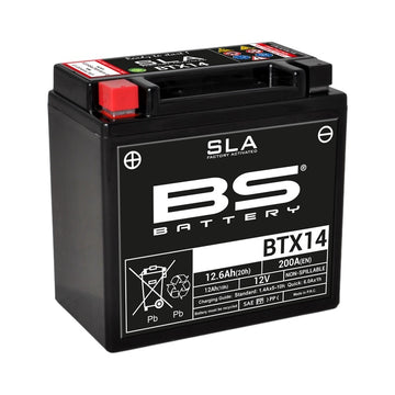 Kawasaki Zr 400 [BS BATTERY] - SLA Wartungsfreie Batterie Werkseitig aktiviert - BTX14