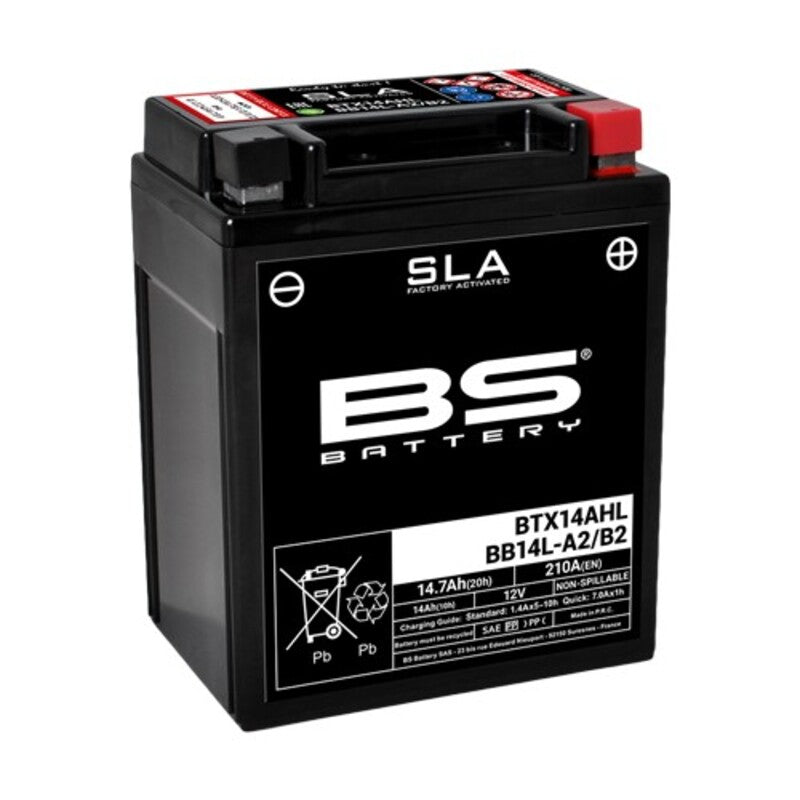 Suzuki Gsx-R [BS BATTERY] - SLA Wartungsfreie Batterie Werkseitig aktiviert - BTX14AHL / BB14L-A2/B2