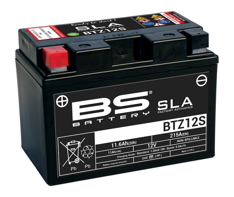 Honda Vtr 1000 [BS BATTERY] - SLA Wartungsfreie Batterie Werkseitig aktiviert - BTZ12S