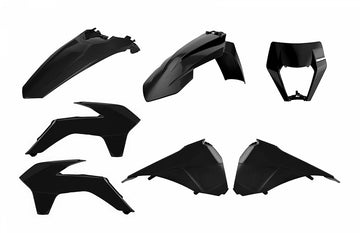 KTM 300 EXC [2014-2016] - Enduro Restyling Plastik-Kit Schwarz KTM EXC
