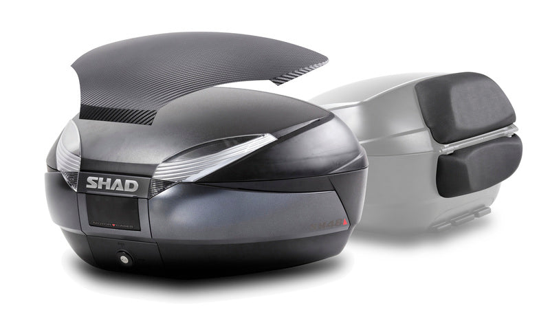 Kawasaki J 125 [SHAD] - SH48 DG Top Case + Backrest Dark Gray