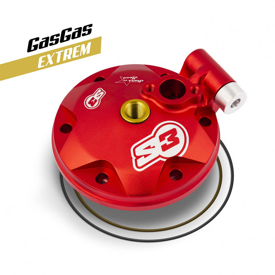 GasGas EC 250 Racing [2017-2020] - Extreme Enduro Zylinderkopf & Einsatz-Kit Niedrige Kompression Rot Gas
