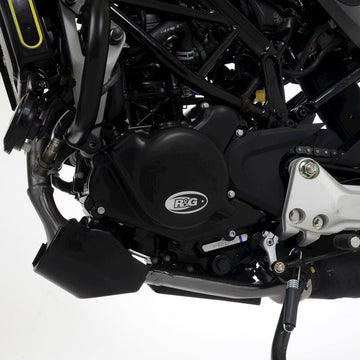 Ktm RC 125 ABS [2022-2026] - Race-sarjan vasemman kampikammion kannen suoja (sytytys) - musta Husqvarna Svartpilen 125
