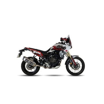 Yamaha Tenere 700 [IXIL] - MXT-äänenvaimennin ruostumatonta terästä / päätykorkki musta - EY9067SS