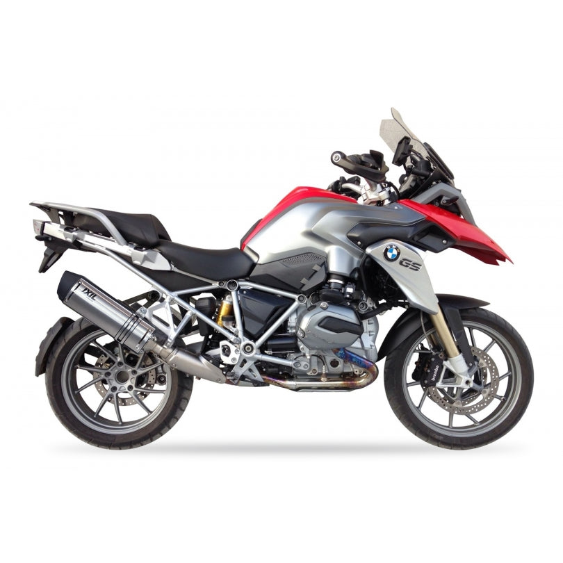 BMW R 1200 GS Adventure ABS (0470) [2013] - Hexoval äänenvaimennin ruostumaton teräs / päätykansi ruostumaton teräs musta - OB5097VSE
