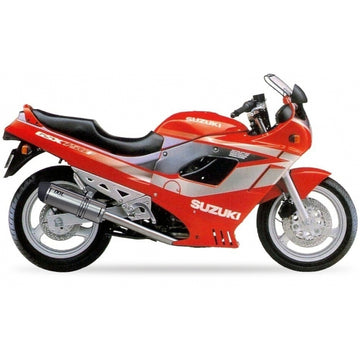 Suzuki Gsx 600 [IXIL] - Hexoval äänenvaimennin ruostumatonta terästä / päätykorkki musta